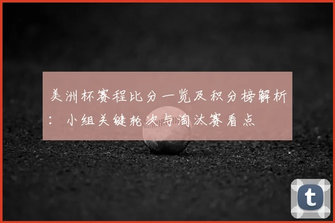 美洲杯赛程比分一览及积分榜解析：小组关键轮次与淘汰赛看点